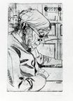 Umberto Boccioni - María Sacchi Reading 1907