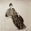 Marie Bracquemond - La Dame a l'Eventail. Self-Portrait in a Spanish Costume 1880