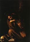 Caravaggio - Saint Francis in Meditation 1606