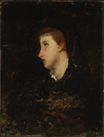 Mary Cassatt - Small Profile. Head of a girl 1874