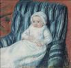Mary Cassatt - Madame Bérard's Baby in a Striped Armchair 1880-1881