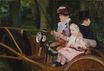 Mary Cassatt - A woman and child in the driving seat. A Woman and a Girl Driving 1881