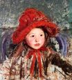Mary Cassatt - Little Girl in a Large Red Hat 1881