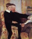 Mary Cassatt - Portrait of Alexander J. Cassat and His Son Robert Kelso Cassatt 1884