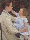 Mary Cassatt - The Child`s Caress 1890