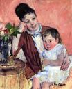 Mary Cassatt - Madame H. de Fleury and Her Child 1890-1891
