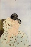 Mary Cassatt - The Kiss 1890-1891