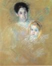 Mary Cassatt - Smiling Mother with Sober Faced Child 1894