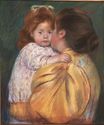 Mary Cassatt - Mother and Child. Maternal Kiss 1896