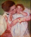 Mary Cassatt - Little Ann Sucking Her Finger Embraced by Her Mother 1897
