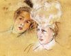 Mary Cassatt - Heads of Leontine and a Friend 1898
