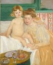 Mary Cassatt - Mother and Child. Baby Getting Up from His Nap 1899