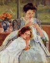 Mary Cassatt - Young Mother Sewing 1902