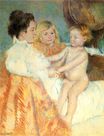 Mary Cassatt - Mother Sara and the Baby 1902