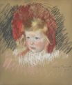 Mary Cassatt - Tête d’enfant au chapeau rouge 1903