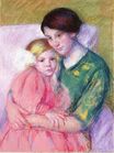 Mary Cassatt - Mother and Child Reading 1913