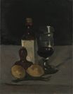 Still Life with Bottle Glass and Lemons 1867-1869