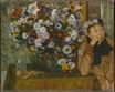 Edgar Degas - A Woman Seated beside a Vase of Flowers 1865