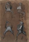 Edgar Degas - Four Studies of a Jockey 1866