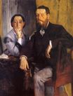 Edgar Degas - Edmond and Therese Morbilli 1867