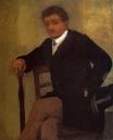 Edgar Degas - Seated Young Man in a Jacket with an Umbrella 1868