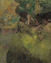 Edgar Degas - Yellow Dancers. In the Wings 1874