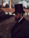 Edgar Degas - Henri Rouart in front of His Factory 1875