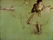 Edgar Degas - Dancers at the Barre, study 1877