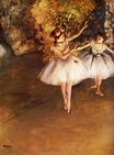 Edgar Degas - Two Dancers on Stage 1877