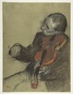 Edgar Degas - Violinist, Study for 'The Dance Lesson' 1878
