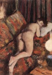 Edgar Degas - Female Nude Stretched Out on a Couch 1880-1885