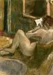 Edgar Degas - Nude from the Rear, Reading 1885