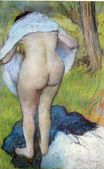 Edgar Degas - Nude Woman Pulling on Her Clothes 1885