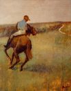 Edgar Degas - Jockey in Blue on a Chestnut Horse 1889