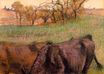 Edgar Degas - Landscape. Cows in the Foreground 1893