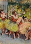 Edgar Degas - Dancers in Green and Yellow 1904