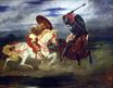 Two Knights Fighting in a Landscape 1824