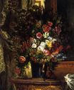 Vase of Flowers on a Console 1848-1849