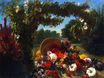 A Basket of Flowers Overturned in a Park 1848-1849