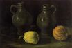 Still Life with Two Jars and Two Pumpkins 1885