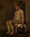 Nude Study of a Little Girl, Seated 1886