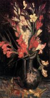 Vase with Red Gladioli 1886