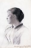 Girl in Profile 1887-1888