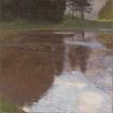 Quiet pond in the park of Appeal 1899
