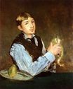 A young man peeling a pear 1868