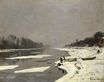 Claude Monet - Ice Floes on the Seine at Bougival 1868