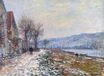 Claude Monet - The Siene at Lavacourt, Effect of Snow 1879