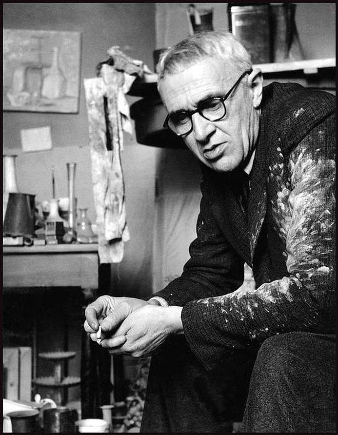 Giorgio Morandi in his Studio Photo by Herbert List