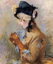 Berthe Morisot - Woman Wearing Gloves. The Parisian 1885