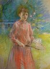 Berthe Morisot - Girl with Shuttlecock. Jeanne Bonnet 1888
